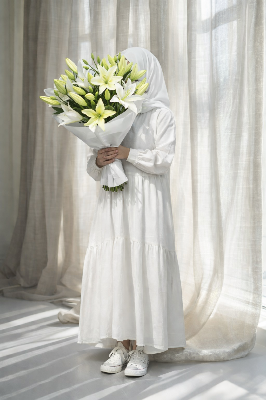 Ramadan blooms - white