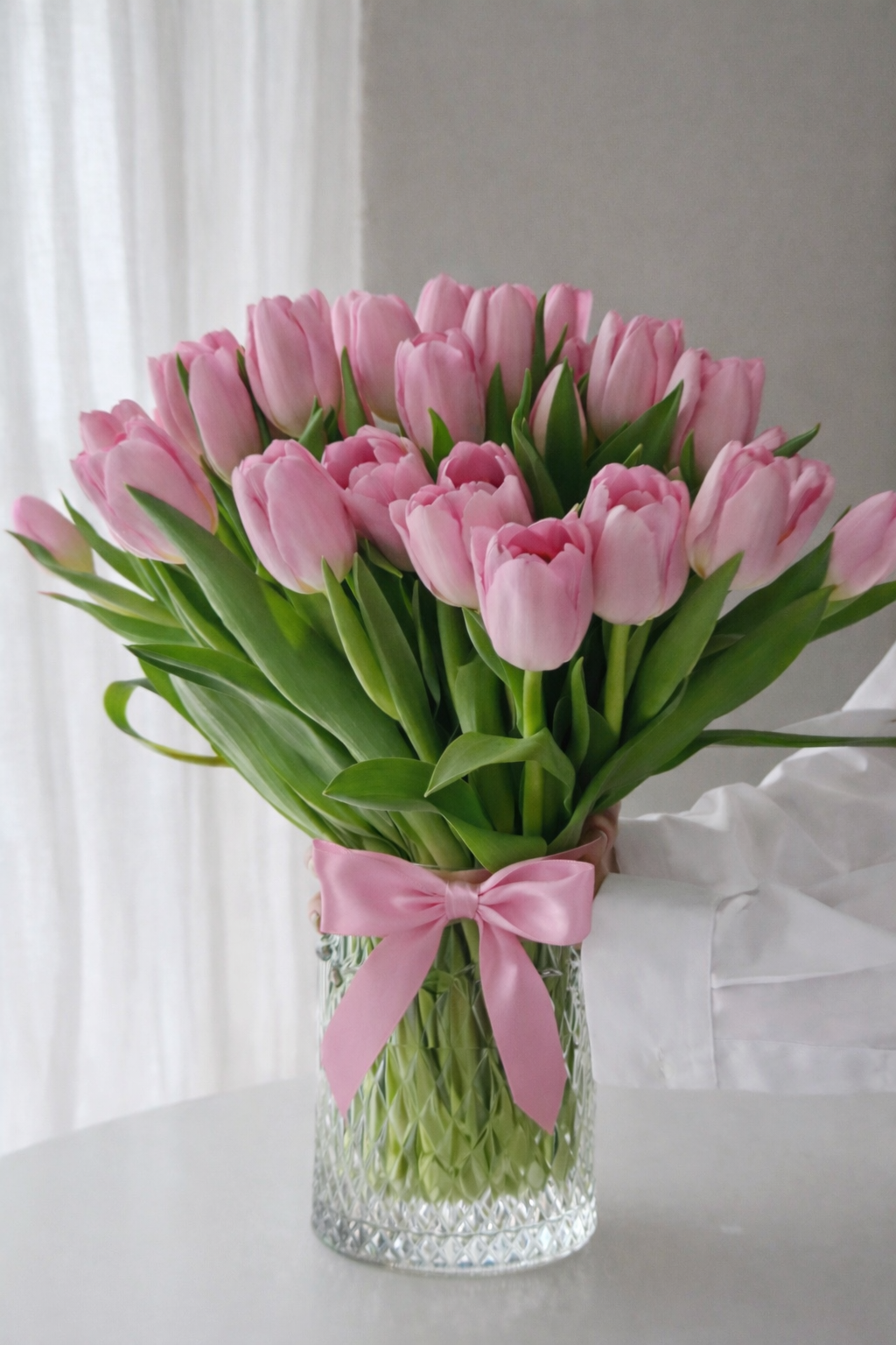 Soft gratitude Pink Tulips