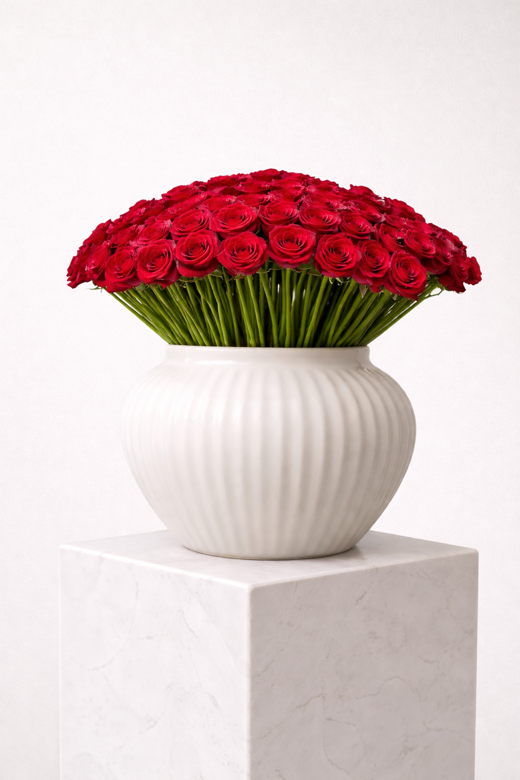 Terra vase rose 75 stems