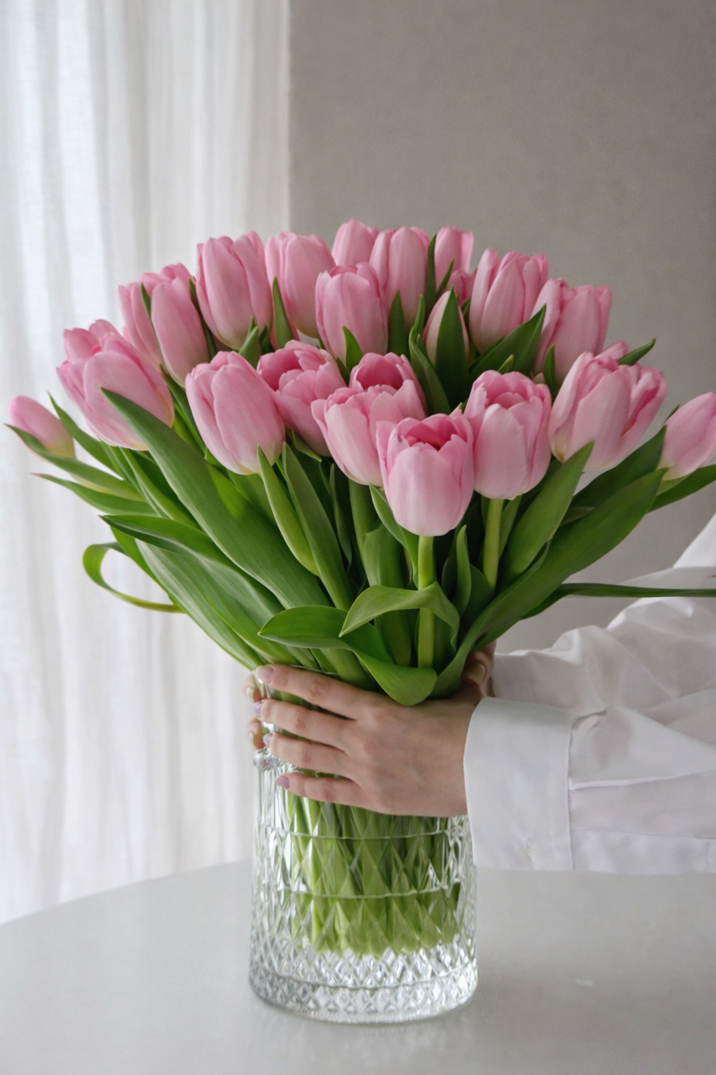 Soft gratitude Pink Tulips