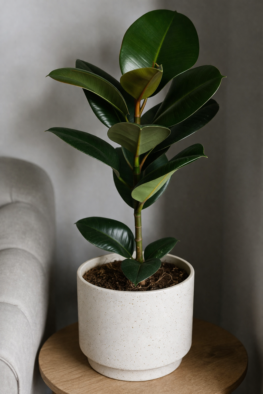 FICUS ELASTICA
Potted Rubber plant-17 cm